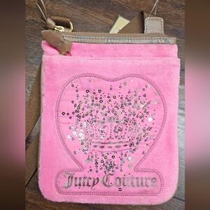 New With Tags Vintage Juicy Couture Pink Crossbody Bag